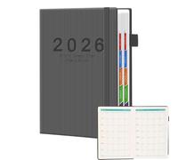 Agenda planificateur 2026 - Carnet de notes d'organisation avec onglets structurés Gestion quotidienne Suivi de la productivité Objectifs Planification claire - Pour les listes de tâches Accueil École