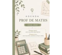 Agenda prof de maths 2026-2027: A5 - MATHS Collège et Lycée - Planner pédagogique et organisation scolaire : Semainier professeur mathématiques
