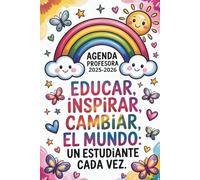 agenda profesora 2025 2026: Planificador Semanal y mensual De septiembre a julio