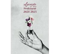 Agenda Professeur 2024-2025 : 1 semaine sur 2 pages | Format A4 | Carnet de Bord et Agenda Enseignant Complet | Semainier | Planification + Relevés de Notes + Conseils de classe