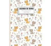 Agenda Professeur 2025-2026: Planificateur semainier pour les enseignants | Chats