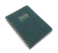 Agenda Quotidien 2026 A5 en Pu, Fermeture Élastique, Simple et Portable | Grand Espace D’écriture, Papier Anti-transpercement, Style Minimaliste, pour Étudiants et Professionnels