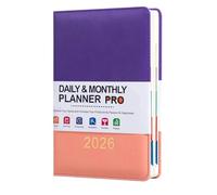Agenda Quotidien 2026 | Carnet Quotidien 365 Jours - Planificateur Mensuel 2026 Calendrier Janvier-Décembre,Pour École Bureau à Domicile Université Travail Étudiant Enseignant Famille Hommes
