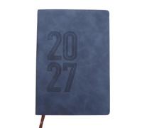 Agenda Quotidien 2027 Bleu en Papier, Notes Lisses pour Étudiants et Pros | Pages Datées Jour par Jour, Coins Arrondis, Format Léger, Adapté aux Plannings et Rendez-vous