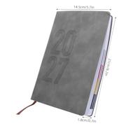 Agenda Quotidien Anglais 2027, Carnet de Planification Portable 365 Jours | Écriture Fluide sans Bavure, Papier, Format Compact 8,3x5,7 Pouces, Usage Bureau et Académique