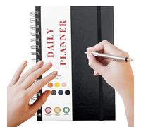 Agenda quotidien de fitness - Couverture rigide - Suivi de l'habitat pour faire un carnet - Organiseur de plan d'entraînement, planificateur d'objectifs de bien-être, suivi de routine, journal de