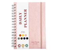 Agenda quotidien de fitness - Couverture rigide - Suivi de l'habitat pour faire un carnet - Organiseur de plan d'entraînement, planificateur d'objectifs de bien-être, suivi de routine, journal de