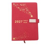 Agenda Quotidien en Pu Carnet de Planification 2027 Rouge