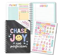 Agenda quotidien non daté - Planificateur quotidien, liste de choses à faire, planificateurs de travail et organiseurs, planificateurs non datés 2025-2026, carnets de notes tableau noir pour