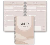 Agenda quotidien TDAH pour adultes neurodivergents - Planificateur quotidien de productivité et gestion des tâches pour rester organisé et concentré - A5 Lux