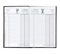 Agenda QuoVadis 13x21 (Recettes/ Dépenses) perpétuel Noir Noir G
