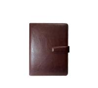 Agenda rechargeable A5, couverture de journal, carnet en cuir, ensemble d'organisation for papeterie scolaire(Wine Red)