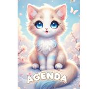 Agenda Renard: Kawaii Anime Manga Journalier | Avec Coloriages | Format standard écolier 12x17 | Fille Garçon Ado Enfant 7 ans, 8 ans 9 ans 10 ans | ... Cerisier japonais Bleu Rose Beige cute fleurs