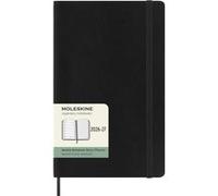 Agenda scolaire 18 mois hebdomadaire large format noir souple Noir