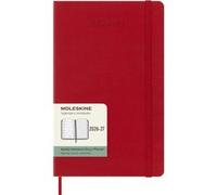 Agenda scolaire 18 mois hebdomadaire large format rouge ecarlate rigide