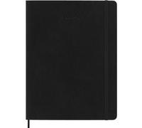 Agenda scolaire 18 mois hebdomadaire xl noir souple Noir