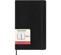 Agenda scolaire 18 mois journalier grand format noir souple