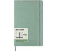 Agenda scolaire 18mois hebdomadaire ntbk grand format rigide vert sauge + text