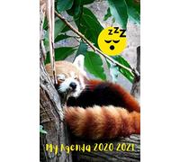Agenda Scolaire 2020 2021 Journalier Panda Roux: 280 pages 12,7x20,32cm