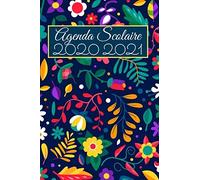 Agenda Scolaire 2020 2021: Mon Joli Agenda Scolaire 2020 2021 College Lycée Pour Garcon Et Fille Agenda Semainier Et Journalier Emploi Du Temps Calendrier Objectifs Thème Fleurs