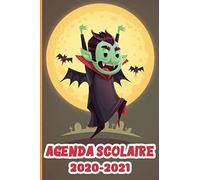 Agenda scolaire 2020-2021 Thème Vampire Halloween : planificateur hebdomadaire avec 1 semaine sur 2 pages | Pour les écoliers , collégiens ou lycéens