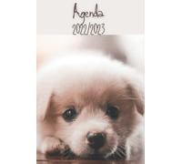 Agenda Scolaire 2022 2023: Chiot mignon, chien, format A5, agenda journalier, 1 jour par page