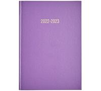 Agenda scolaire 2022-2023, format A4, un jour par page, avec heures de rendez-vous (violet)