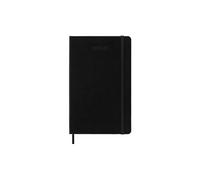 Moleskine - Agenda Hebdomadaire 18 Mois, Agenda Hebdomadaire 2022/2023, Carnet de Notes Hebdomadaire avec Couverture Rigide et Fermeture Élastique, Taille Large 13 x 21 cm, Couleur Noir