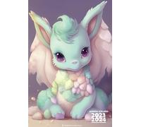 Agenda Scolaire 2023 2024 Dragon: Couverture Bébé Dragon Pastel , Organiseur Scolaire 11 Mois de (Septembre 2023/Juillet 2024) pour Étudiants Collège, Lycée - Planificateur Journalier 1 Jour Par Page