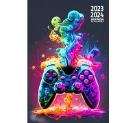 Agenda Scolaire 2023 2024 gamer: Soyez le maître incontesté de votre temps, atteignez vos objectifs académiques avec aisance grâce à notre Planificateur Journalier au format A5