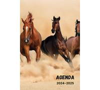 Agenda Scolaire 2024 2025 Chevaux: Organiseur Scolaire - 1 semaine sur 2 pages - Pour Garçons et Filles de Primaire, Collège, et Lycée - Format A5.