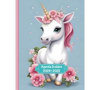 Agenda Scolaire 2024 2025 couleur avec jeux éducatifs: CP, CE1, CE2, CM1, CM2 | Pour fille et garçon | Lignage Seyès | Format cahier 17x22 cm | Thème Animaux Kawaii