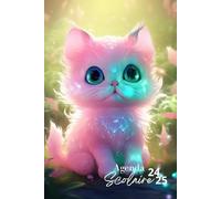 Agenda Scolaire 2024-2025: Double Page Hebdomadaire | Chaton Mignon | Semainier A5 (Août 2024/juillet 2025) | Pour étudiant Primaire Collège et Lycée | Fille et Garçon