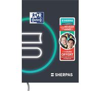 Agenda Scolaire 2024 - 2025 Editions Sherpas Journalier 352 Pages Format 15x20 Couverture Souple Noir