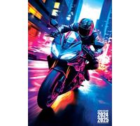 Agenda Scolaire: 2024-2025 Moto de Course pour Garcon de Septembre à Juillet pour Etudiant de Primaire, Collège, Lycée