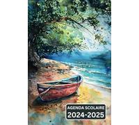 Agenda Scolaire 2024 2025: Organisateur Mensuel et Semainier pour la nouvelle année académique 2024-2025 | Planificateur pour les professeurs et ... à Juin 2025 | Format A5, Couverture à Fleurs