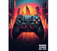 Agenda Scolaire 2024-2025: Semainier 16 mois, Grand format A4, septembre 2024 à décembre 2025, 1 semaine sur 2 pages, couverture gamer , thème floral, pour garcon, fille, college, lycée, adultes, prof