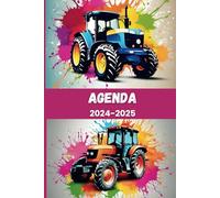 Agenda Scolaire: 2024 2025 Tracteur - Pour Garçons et Filles de Primaire, Collège, et Lycée - Format A5.
