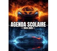 Agenda Scolaire 2024 2025 Voiture: Couverture Voitures de Courses, Organiseur Scolaire 11 Mois de (Septembre 2024/Juillet 2025) pour Étudiants Collège, Lycée - Planificateur Journalier 1 Jour Par Page
