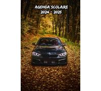 Agenda Scolaire 2024 2025 Voiture de Luxe Dans la Forêt: Organisateur Journalier Avec Deux Jours Sur Page , Planificateur Scolaire Pour étudiants ... Lycée, Université),Pour Garçon et Fille