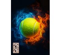 Agenda Scolaire 2025-2026: Balle de Tennis | Journalier (une page par jour) | 12x17 cm | Format A5 | Sept 2025 - juil 2026 | Primaire, collège & lycée | Ado garçon & fille | Sport | Français