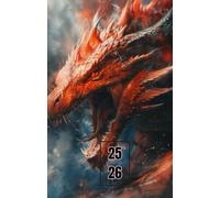 Agenda scolaire 2025 - 2026 : cahier de texte et de devoirs pour étudiants, élèves de primaire, collège et lycée - Couverture adorable dragon