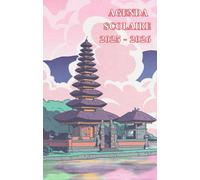 Agenda scolaire 2025 - 2026 : cahier de texte et de devoirs pour étudiants, élèves de primaire, collège et lycée - Couverture rose paysage japonais style anime