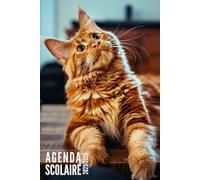 Agenda Scolaire 2025 2026: Chat - Semainier Pour Filles, Garçons, Étudiants, Primaire, Collège et Lycée | De Septembre 2025 à Août 2026
