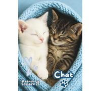 Agenda Scolaire 2025 2026 Chat: Thème Animaux, Chatons. Intérieur En Couleur avec Illustrations et des Faits Incroyables. Pour les élèves de Primaire ... 3ème) et lycée. Format standard 12 x 17 cm