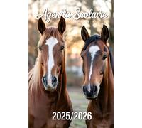 Agenda Scolaire 2025-2026 Cheval: Organisateur Journalier & Hebdomadaire | Pour Filles et Garçons Passionnés de Chevaux | Primaire, Collège, Lycée | Format A5 | Septembre à Août