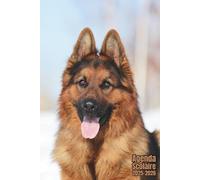 Agenda scolaire 2025 2026 chien berger allemand: Organisateur Scolaire , Une semaine sur 2 pages , Primaire, Collège, Lycée pour Fille et Garçon , Enfant , Adulte