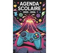Agenda Scolaire 2025 2026 Console: A5 Planificateur 2 jours par page , idee cadeau original garcon gamer