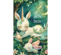 Agenda Scolaire 2025-2026, Couleur, Thème Licornes: 2 Jours Par Page, Parfait Pour Les Élèves De Primaire, Collège Et Lycée
