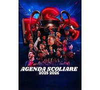 Agenda Scolaire 2025 2026: De Septembre à Août - Rouge et Bleu : Ta passion, ton organisation - Organisateur Scolaire pour Garçons et Filles - Primaire, Collège, Lycée - Thème Football